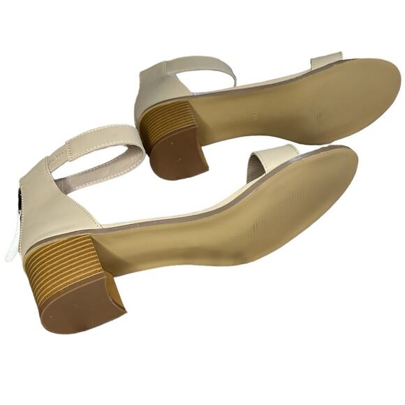Journee Collection Womens Percy Block Heel Sandal Tan size‎ 11 - Picture 5 of 6